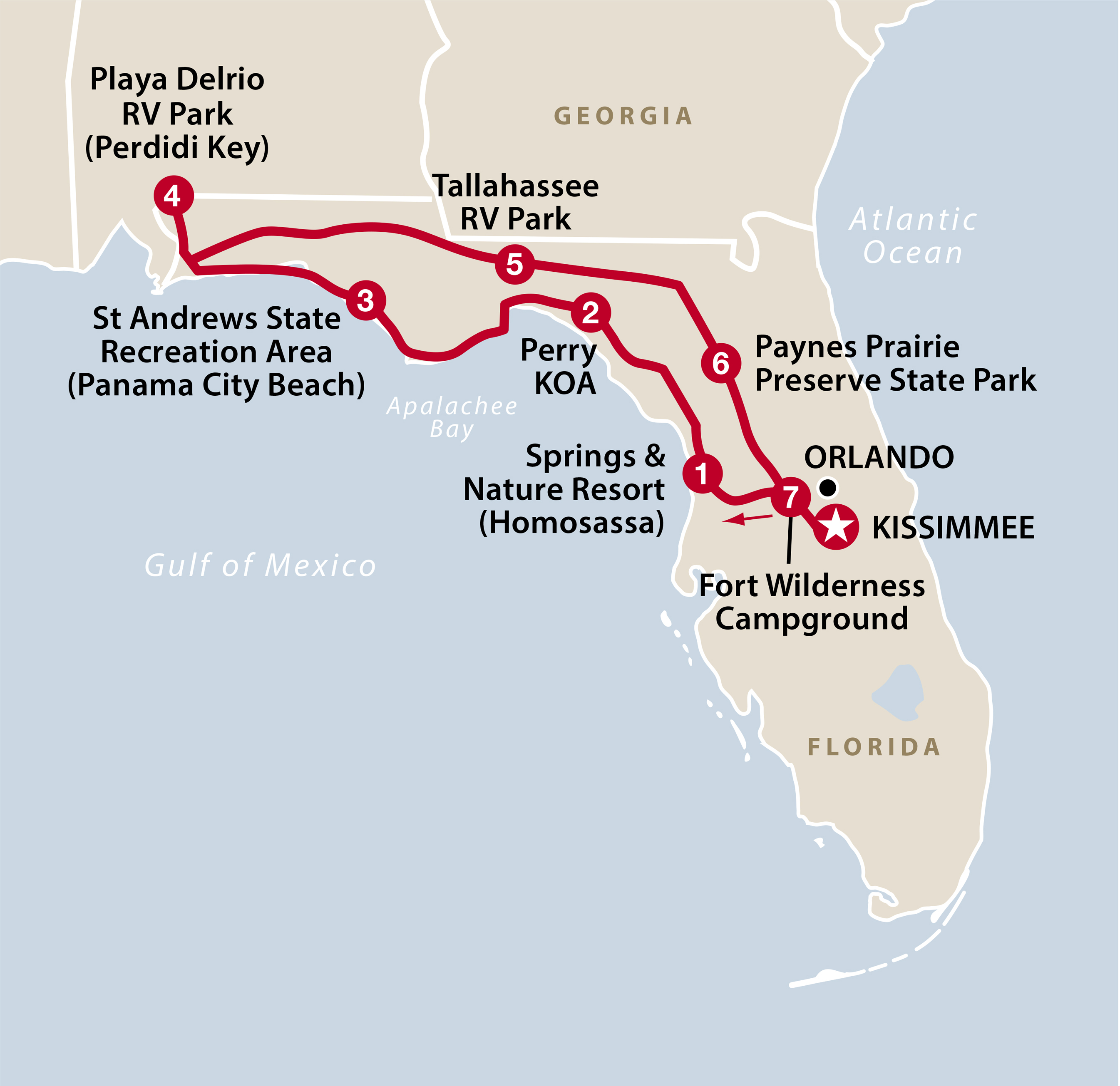 Mapa ruta Disney and More